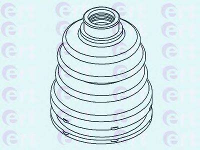 ERT 500430 Комплект пильника, приводний вал