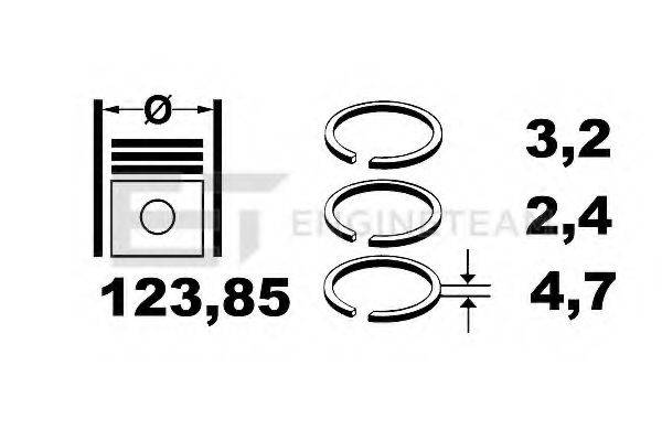 ET ENGINETEAM R1000200 Комплект поршневих кілець