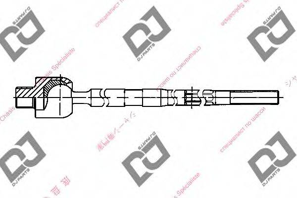 DJ PARTS DR1111 Осьовий шарнір, рульова тяга