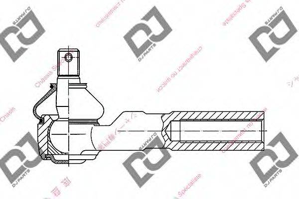 DJ PARTS DE1010 Наконечник поперечної кермової тяги