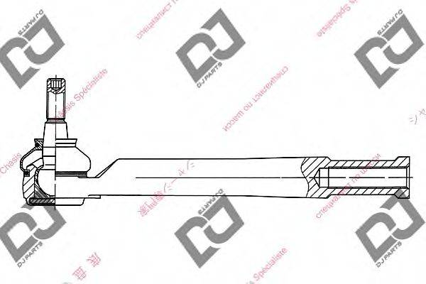 DJ PARTS DE1274 Наконечник поперечної кермової тяги