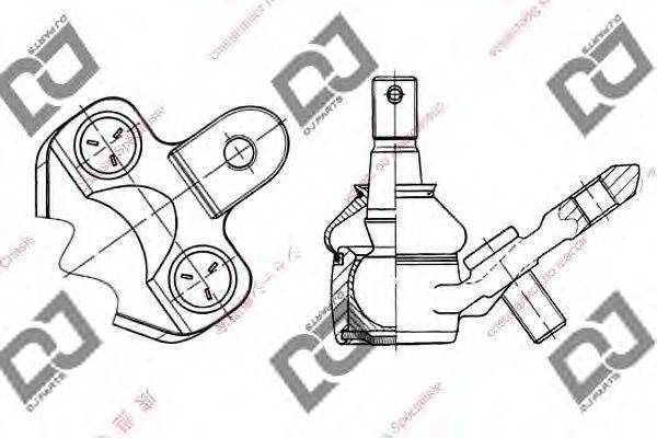 DJ PARTS DB1140 несучий / напрямний шарнір