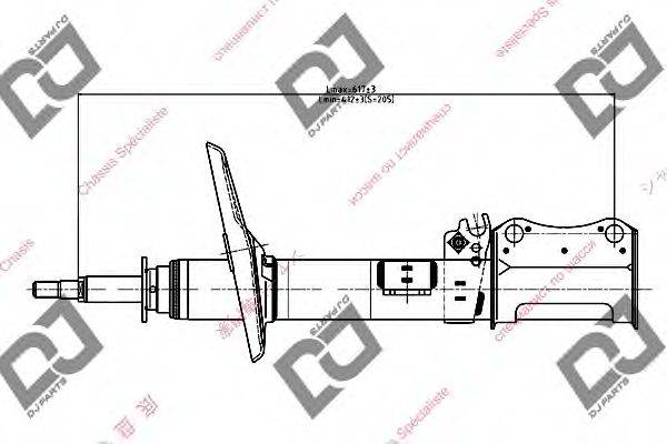 DJ PARTS DS1030HS Амортизатор