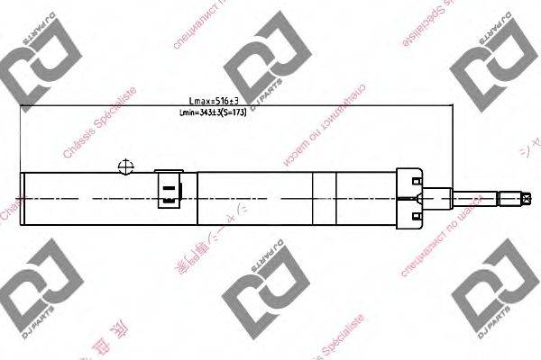 DJ PARTS DS1075GS Амортизатор