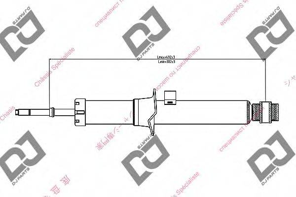 DJ PARTS DS1253GT Амортизатор