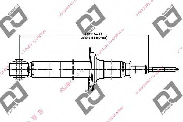 DJ PARTS DS1658GT Амортизатор