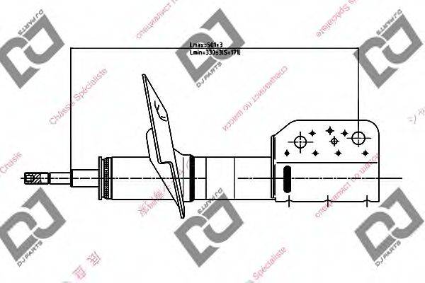 DJ PARTS DS1448GS Амортизатор