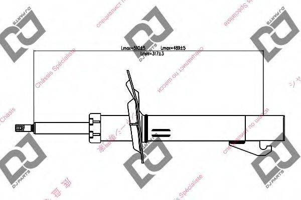 DJ PARTS DS1421GS Амортизатор