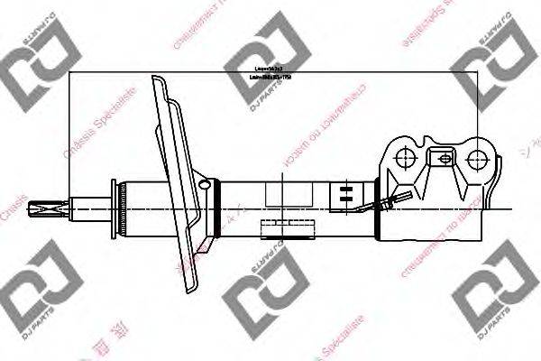 DJ PARTS DS1721GS Амортизатор