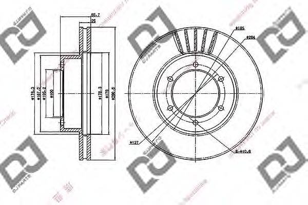 DJ PARTS BD2030 гальмівний диск