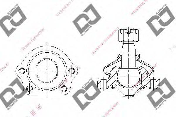 DJ PARTS DB1024 несучий / напрямний шарнір