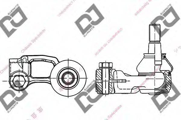 DJ PARTS DE1095 Наконечник поперечної кермової тяги