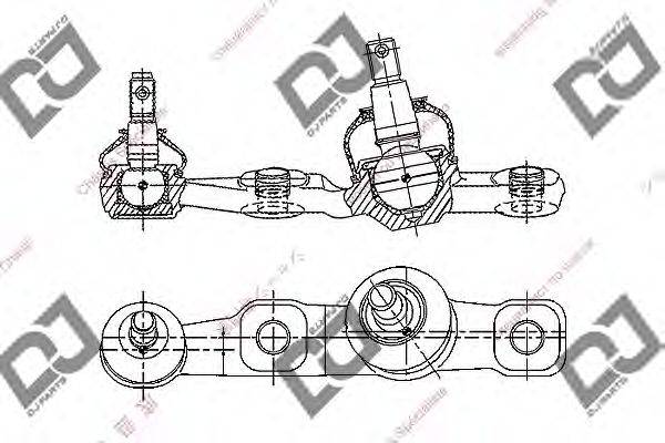 DJ PARTS DB1322 несучий / напрямний шарнір