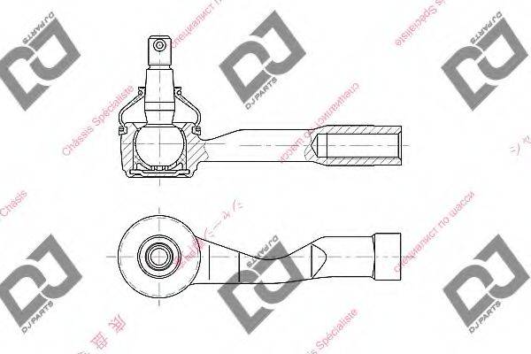 DJ PARTS DE1263 Наконечник поперечної кермової тяги