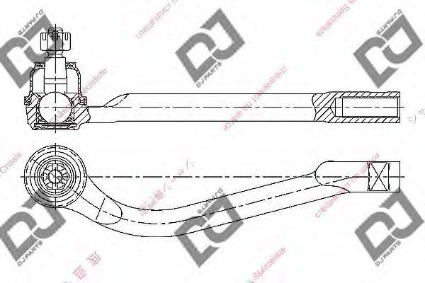 DJ PARTS DE1397 Наконечник поперечної кермової тяги