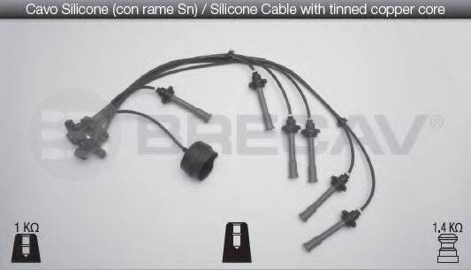 BRECAV 01547 Комплект дротів запалювання