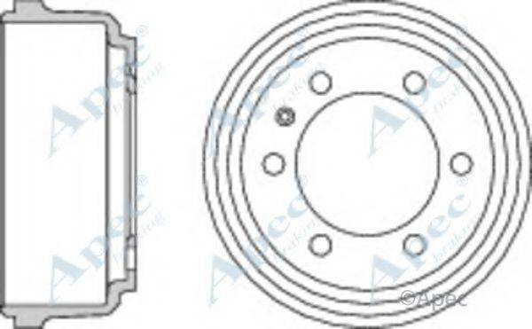 APEC BRAKING DRM9708 Гальмівний барабан