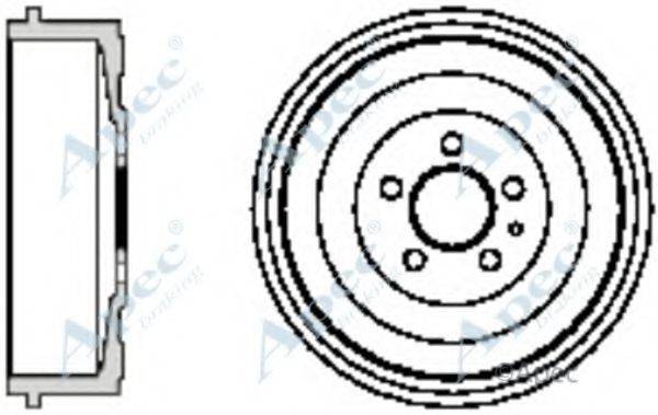 APEC BRAKING DRM9710 Гальмівний барабан