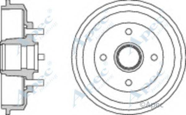 APEC BRAKING DRM9906 Гальмівний барабан