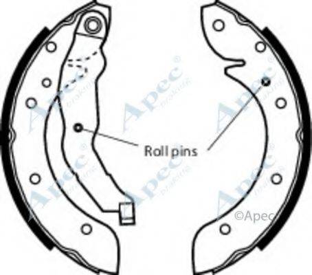 APEC BRAKING SHU516 Гальмівні колодки