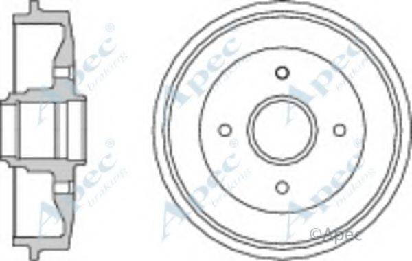 APEC BRAKING DRM9928 Гальмівний барабан