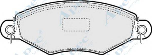 APEC BRAKING PAD1041 Комплект гальмівних колодок, дискове гальмо