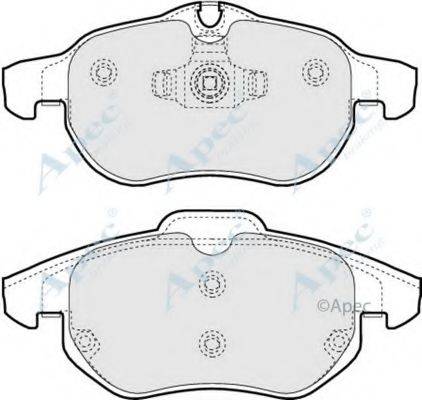 APEC BRAKING PAD1248 Комплект гальмівних колодок, дискове гальмо