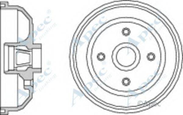 APEC BRAKING DRM9159 Гальмівний барабан