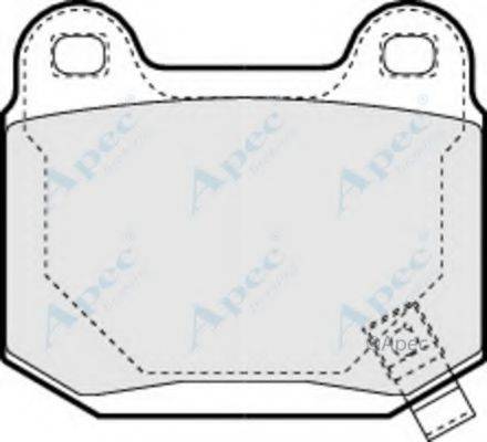 APEC BRAKING PAD1392 Комплект гальмівних колодок, дискове гальмо