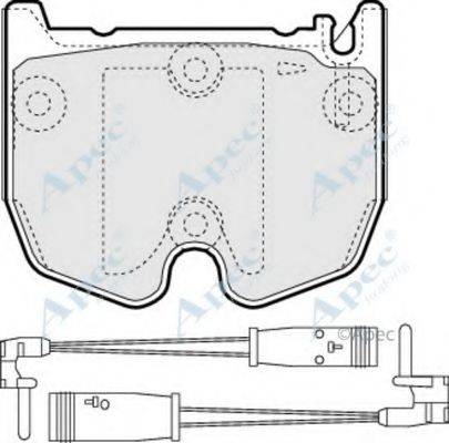 APEC BRAKING PAD1397 Комплект гальмівних колодок, дискове гальмо