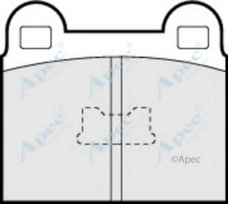 APEC BRAKING PAD142 Комплект гальмівних колодок, дискове гальмо