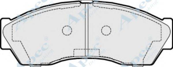 APEC BRAKING PAD1478 Комплект гальмівних колодок, дискове гальмо