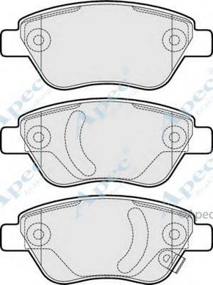 APEC BRAKING PAD1521 Комплект гальмівних колодок, дискове гальмо