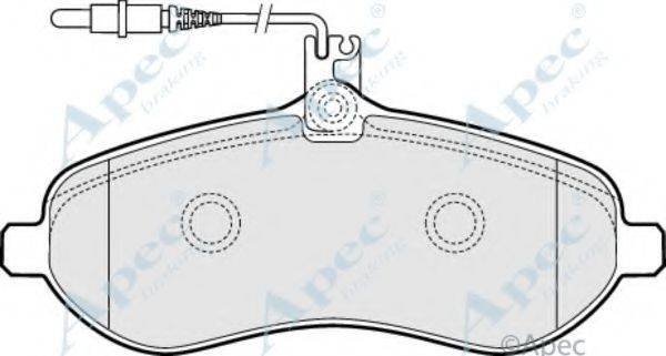 APEC BRAKING PAD1539 Комплект гальмівних колодок, дискове гальмо