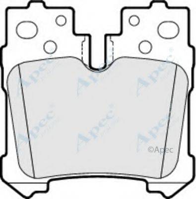 APEC BRAKING PAD1623 Комплект гальмівних колодок, дискове гальмо