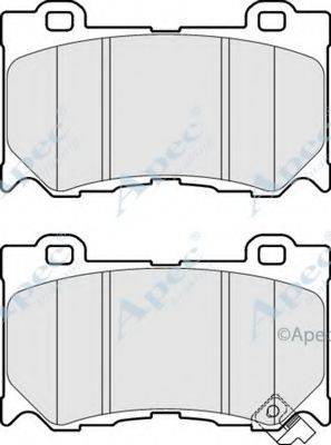 APEC BRAKING PAD1709 Комплект гальмівних колодок, дискове гальмо