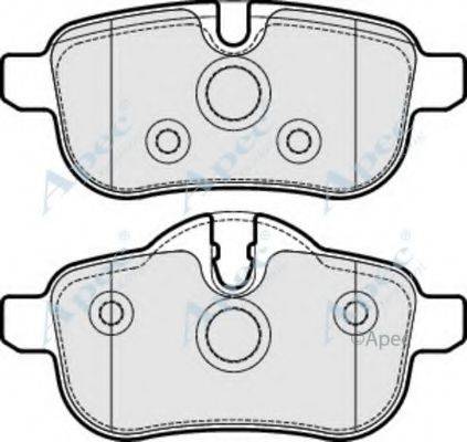 APEC BRAKING PAD1740 Комплект гальмівних колодок, дискове гальмо