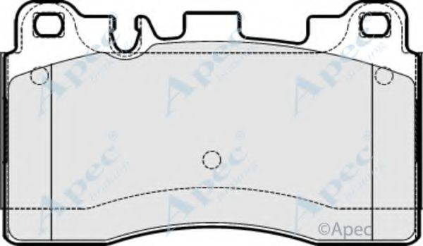 APEC BRAKING PAD1837 Комплект гальмівних колодок, дискове гальмо