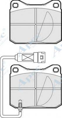 APEC BRAKING PAD1901 Комплект гальмівних колодок, дискове гальмо