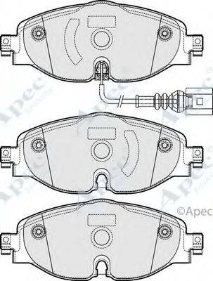 APEC BRAKING PAD1902 Комплект гальмівних колодок, дискове гальмо