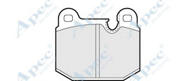 APEC BRAKING PAD318 Комплект гальмівних колодок, дискове гальмо