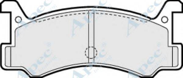 APEC BRAKING PAD579 Комплект гальмівних колодок, дискове гальмо