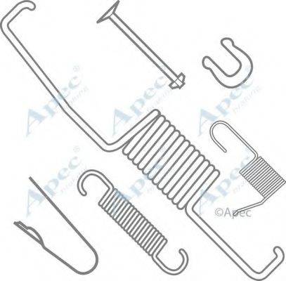 APEC BRAKING KIT703 Комплектуючі, гальмівна колодка