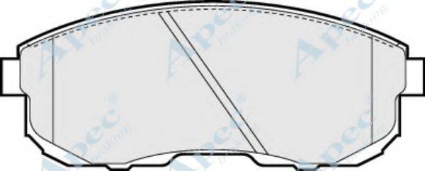 APEC BRAKING PAD669 Комплект гальмівних колодок, дискове гальмо