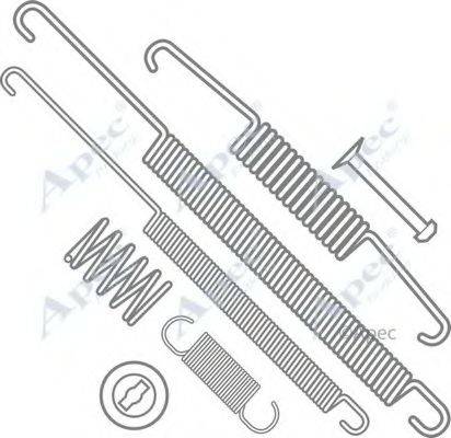 APEC BRAKING KIT710 Комплектуючі, гальмівна колодка