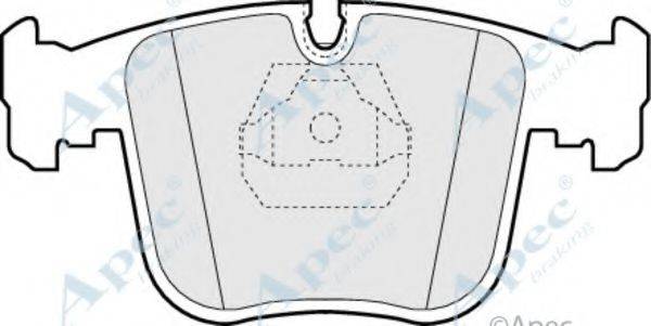 APEC BRAKING PAD819 Комплект гальмівних колодок, дискове гальмо