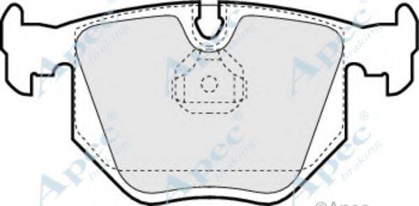 APEC BRAKING PAD820 Комплект гальмівних колодок, дискове гальмо