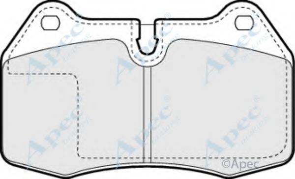 APEC BRAKING PAD836 Комплект гальмівних колодок, дискове гальмо