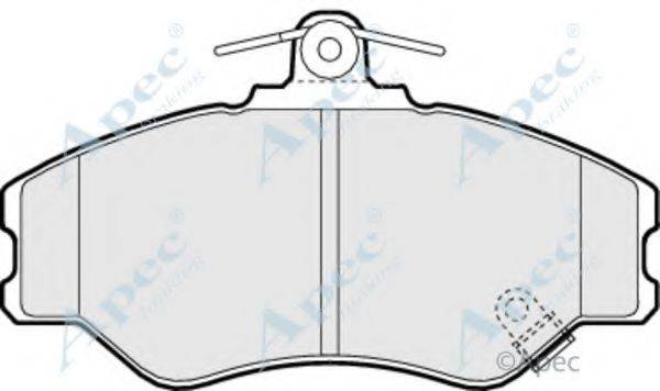 APEC BRAKING PAD971 Комплект гальмівних колодок, дискове гальмо