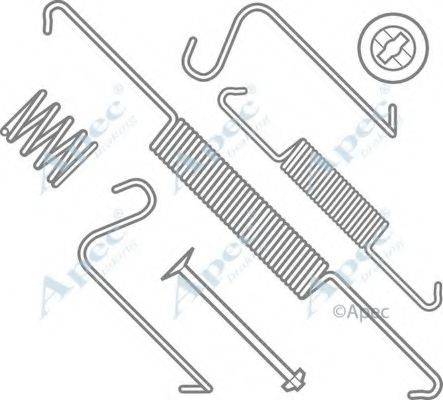 APEC BRAKING KIT740 Комплектуючі, гальмівна колодка